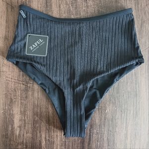 Medium, Black Zaful Swimsuit Bottoms